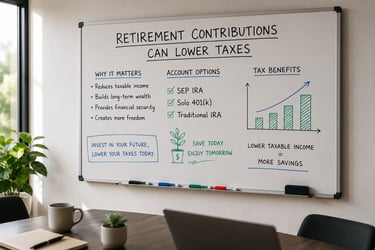 retirement tax strategies for self-employed workers