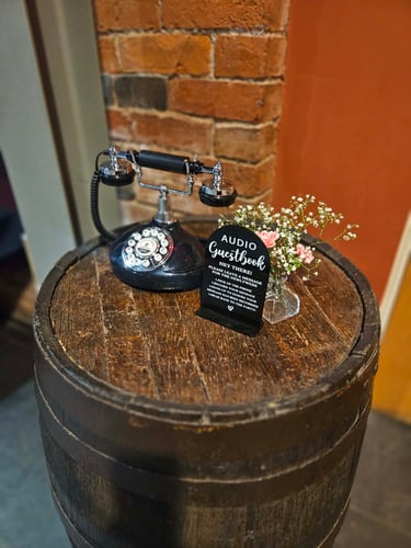 audio guestbook hired out in ludow shropshire 