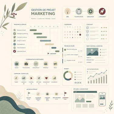 Illustration WildInsight Consulting, gestion de projet marketing