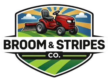 Backyard Broom and Stripes Co logo