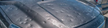 PDR efficiently repairs hail damage by gently pushing dents out without repainting.