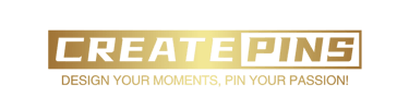 Create pins Logo Gold version