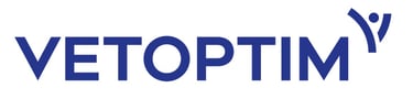 a logo with the words vetoptim