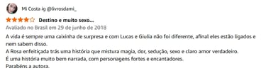 Avaliação Cliente Amazon