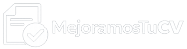 logo en blanco de mejoramos tu cv