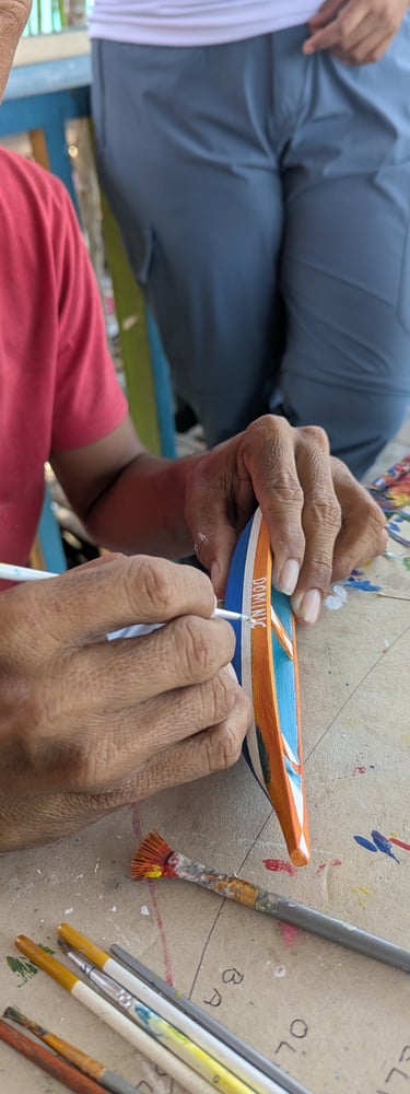 One of the most memorable moments of the experience is visiting a local artisan