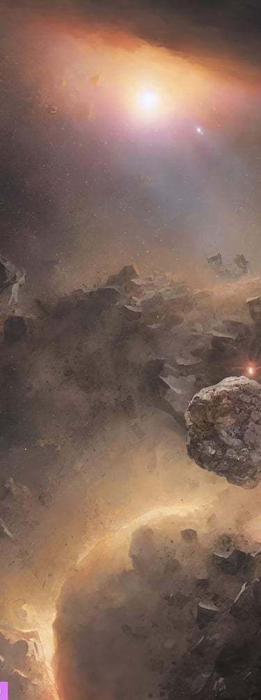 Deep Keel Miner Asteroid belt