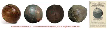 19th Century Sports Balls used by children