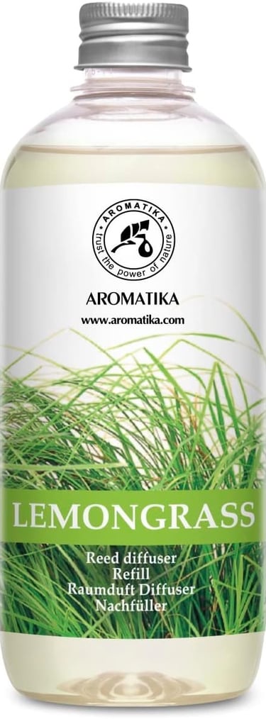 a bottle of lemongrass lemongrass liquid