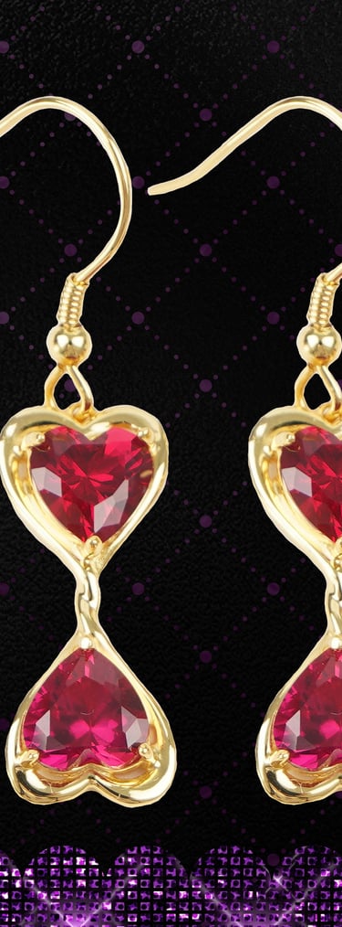 Eternal Love Knot earrings with flowers