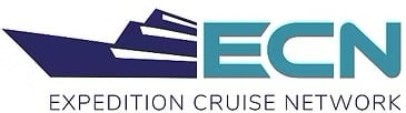 Expedition Cruise Network logo featuring a dark blue cruise ship silhouette and teal ECN text.