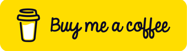 Buy me a coffee icon with cursive text for donations.