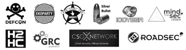 DefCon Ekoparty H2HC GRC Summit CSO Network RoadSec ICCYber Silver Bullet YSTS MTS