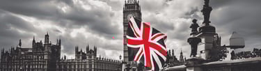 British flag London, Big Ben