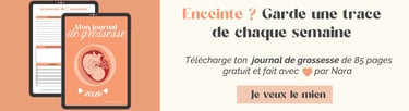Journal de grossesse gratuit à télécharger pour suivre l'évolution de bébé semaine par semaine.