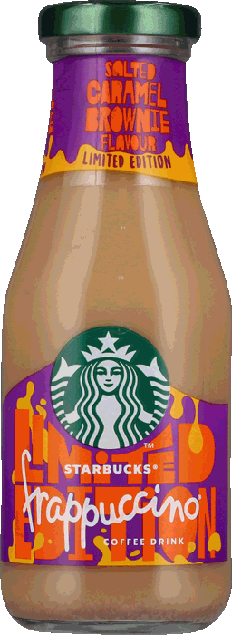 starbucks frappuccino salted caramel brownie chilled coffee