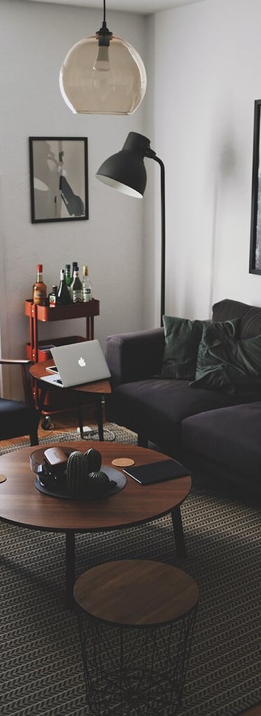 Bright living room with modern inventory