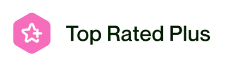 Upwork Top Rated Plus badge