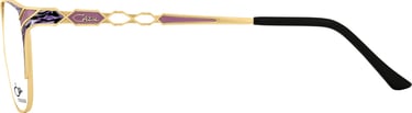 cazal damen gestell brille gold lila violett