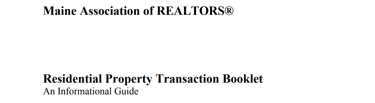 Residential Property Transaction Booklet