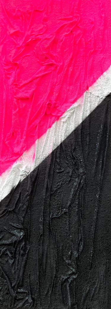 Répercussions - Tableau art abstrait - art contemporain - acrylique et plâtre sur toile