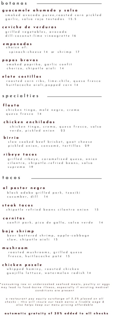 SUNDAY - MONDAY FUNDAY - TACOS BOTANAS