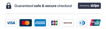 Nous acceptons les cartes de crédit