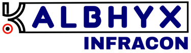 a sign that says Kalbhyx Infracon