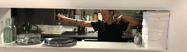 Exuberant server after LaSA Hospitality workshop