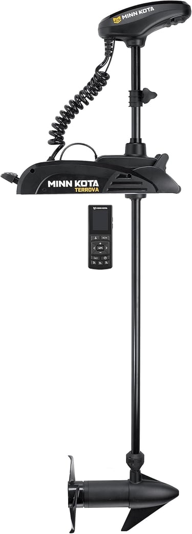 Minn Kota Terrova Bow-Mount Electric Trolling Motor with GPS, Spot-Lock – 55 Lb. Thrust, 54 In. Shaf