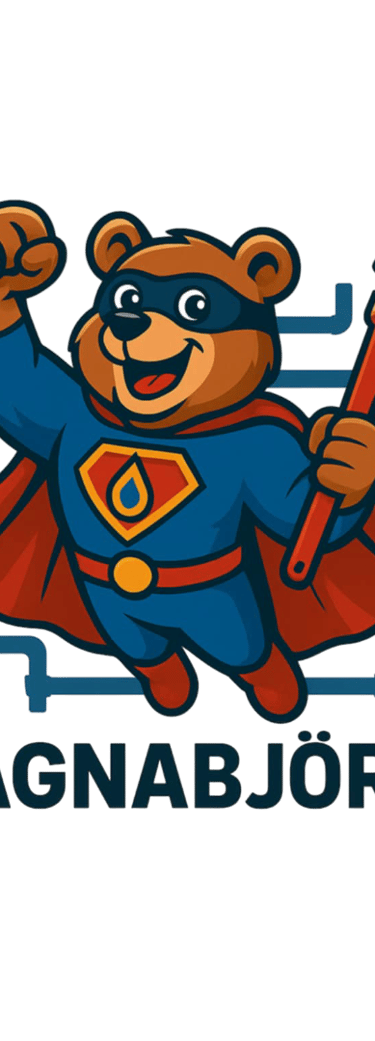 Lagnabjörn pípulagningaþjónusta og stíflulosun stífluþjónusta lógó