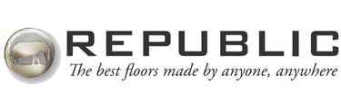 a white and black logo with the words republic republic of the republic of the united
