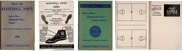 Rare Hood Rubber BF Goodrich Basketball Guides from the 1930s with plays and training