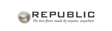 a white and black logo with the words republic republic of the republic of the united