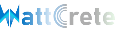 The official logo for the WattCrete project, a Horizon Europe MSCA initiative.