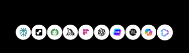 Image of different AI tools with the text 10 AI Tools, one bundle