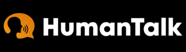 a person with a voice echo and a text saying HumanTalk