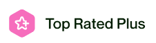 Upwork top rated plus badge