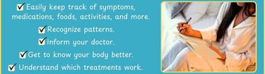 Easily keep track of symptoms