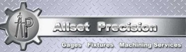 a logo for a company called Allset Precision