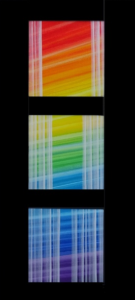 a rainbow - colored painting of a rainbow - colored painting of a rainbow - colored