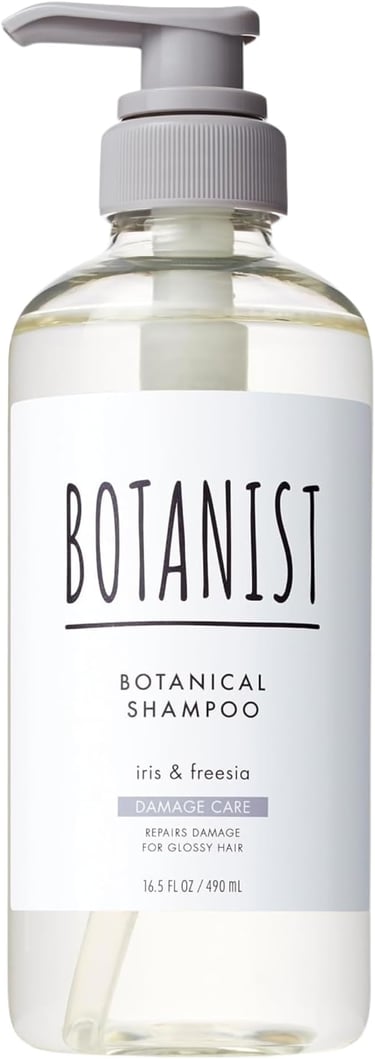 a bottle of botanical shampooe shampooe