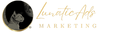 LunaticAds Marketing Logo gold