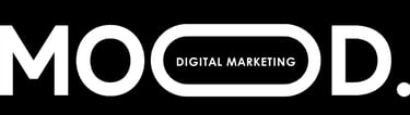 a black and white logo with the word mood