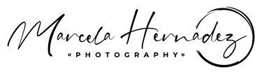 Logo and access link to the Marcela Hernandez website