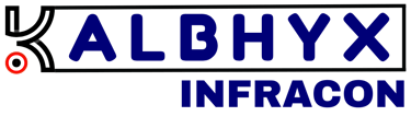 a sign that says Kalbhyx Infracon