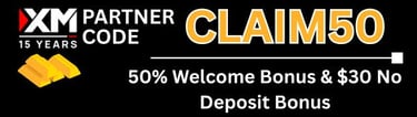 xm bonus deposit code claim50