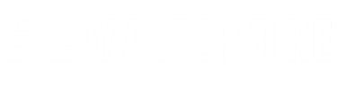 Es el logo de Master Tire mas la leyenda de "Más kilómetros, menos impacto."