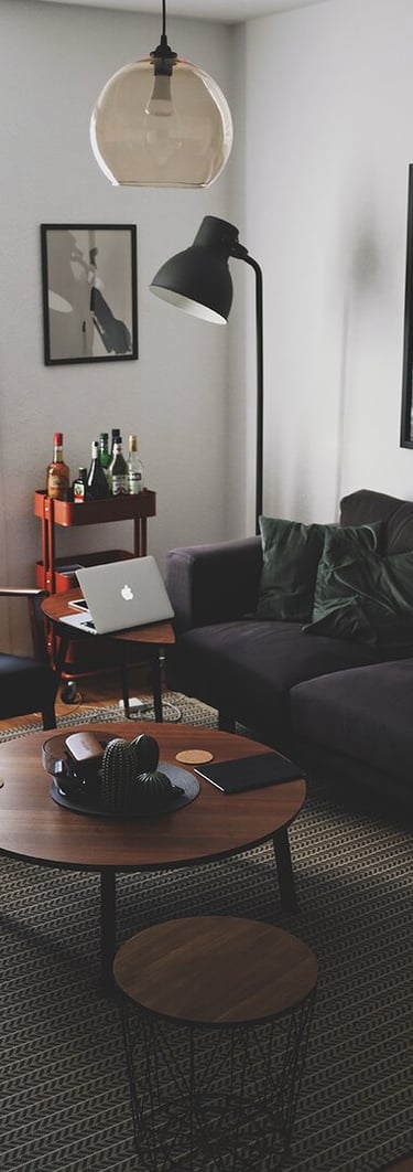 Bright living room with modern inventory