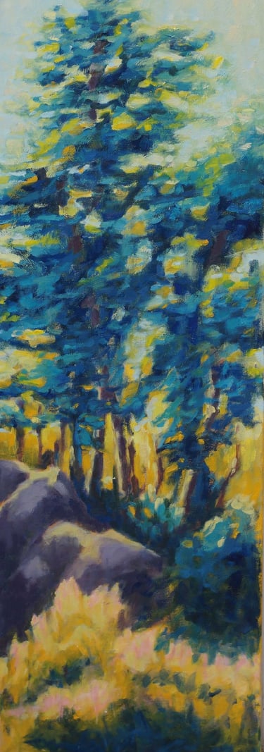 sybille ingold peintre triptyque foret de fontainebleau 3